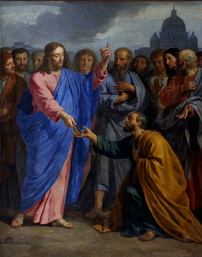 Cristo consegna le chiavi a San Pietro - Cattedrale di Soissons